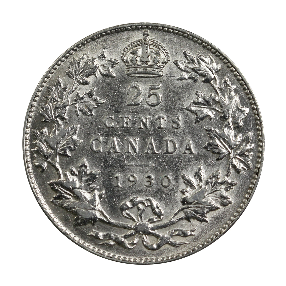 1930 Canada 25-cents Extra Fine (EF40) $