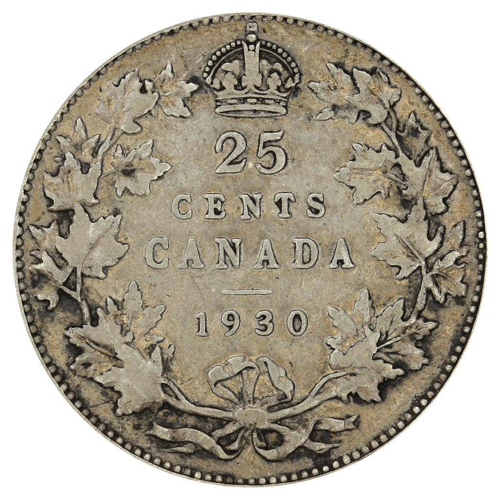 1930 Canada 25-cents F-VF (F15)