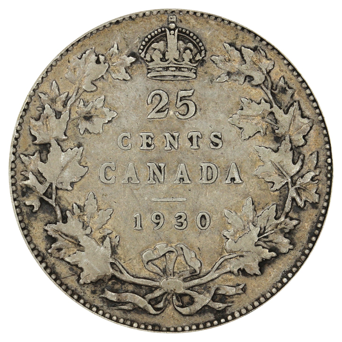 1930 Canada 25-cents F-VF (F15)