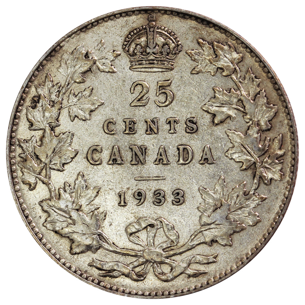 1933 Canada 25-cents Very Fine (VF20)