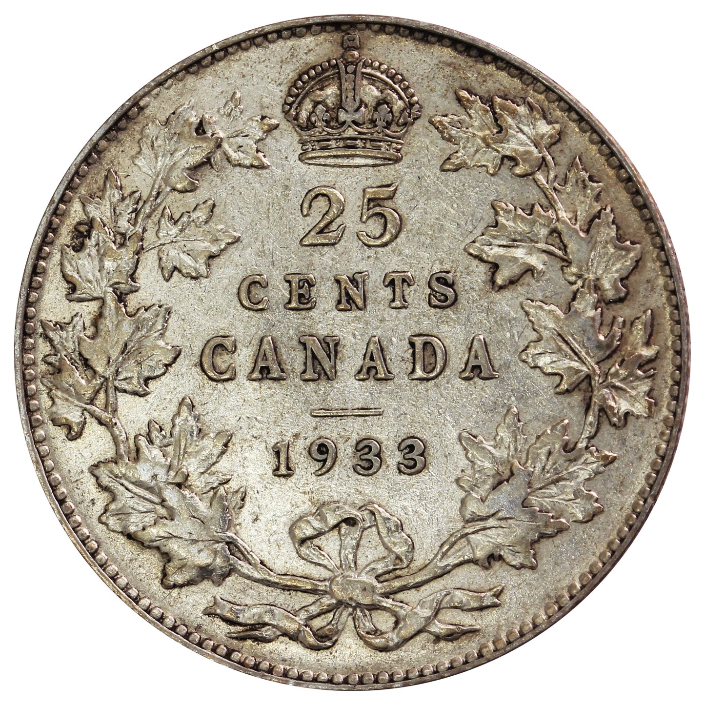1933 Canada 25-cents Very Fine (VF20)