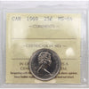 1969 Canada 25-cents ICCS Certified MS64