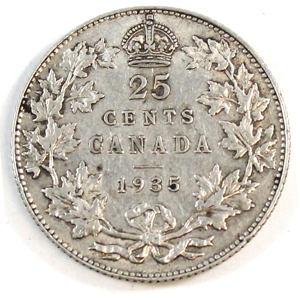 1935 Canada 25-cents Extra Fine (EF40) $