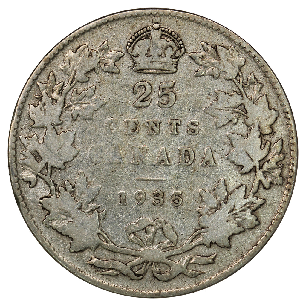 1935 Canada 25-cents G-VG (G6)