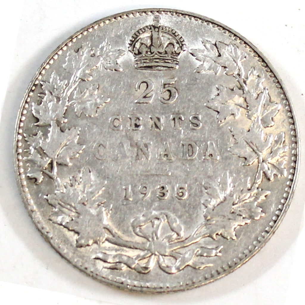 1935 Canada 25-cents Very Fine (VF20)