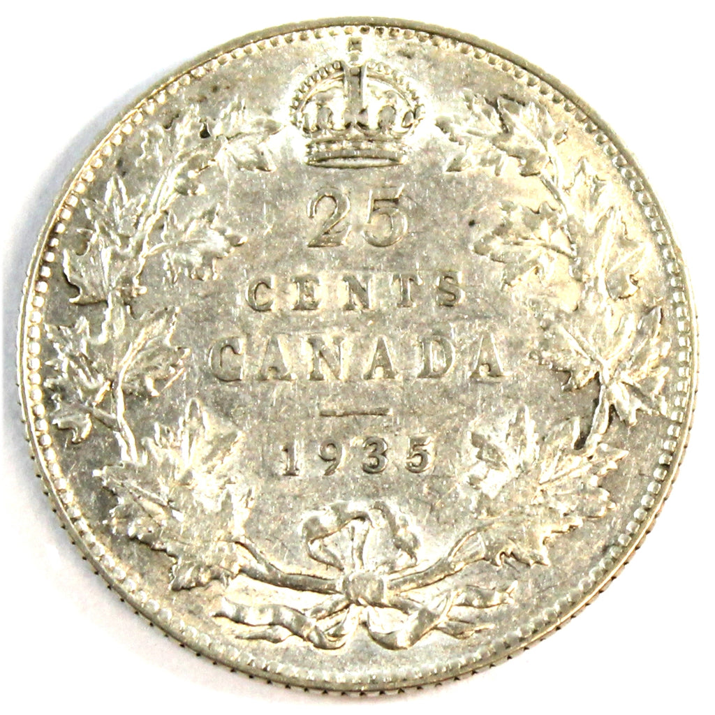 1935 Canada 25-cents VF-EF (VF30) $