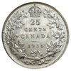 1936 Dot Canada 25-cents EF-AU (EF45) $
