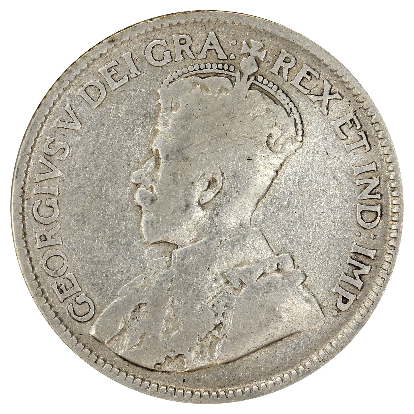 1936 Dot Canada 25-cents Very Good (VG8)