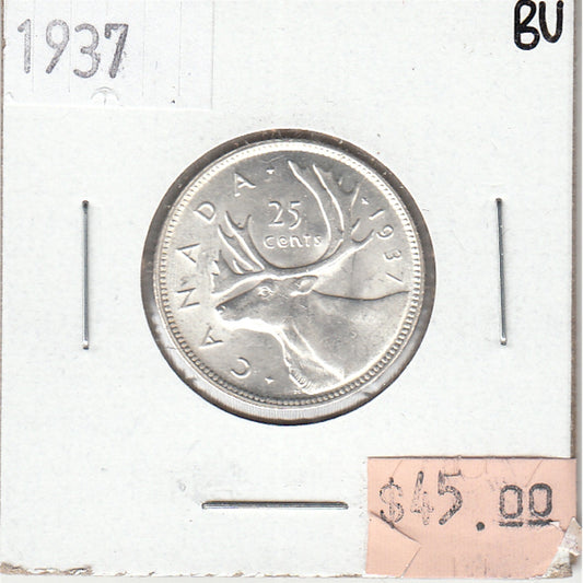 1937 Canada 25-cents Brilliant Uncirculated (MS-63)