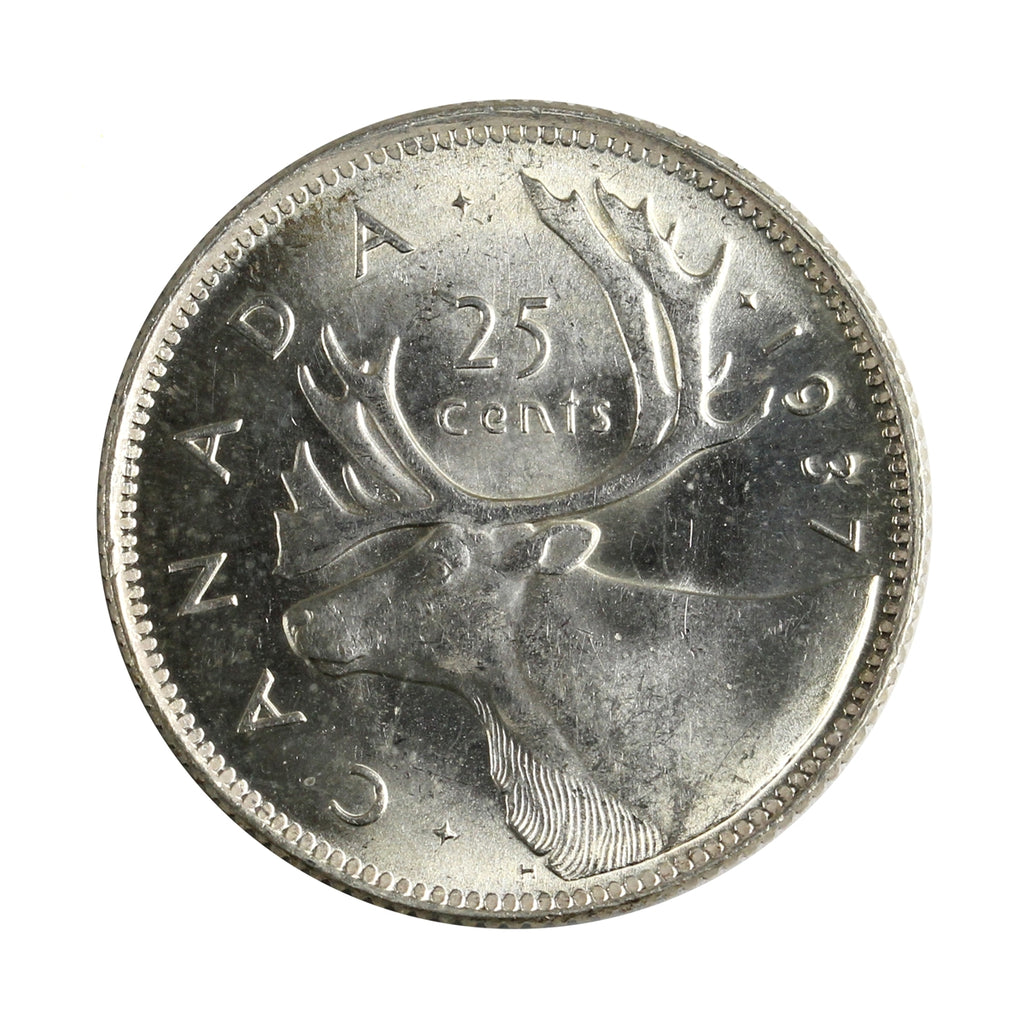 1937 Canada 25-cents Choice Brilliant Uncirculated (MS64) $