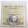 1937 Canada 25-cents ICCS Certified MS64