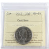 2017 Caribou Canada 25-cents ICCS Certified MS65