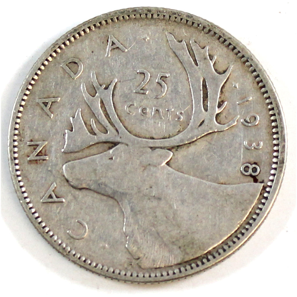 1938 Canada 25-cents VG-F (VG10)