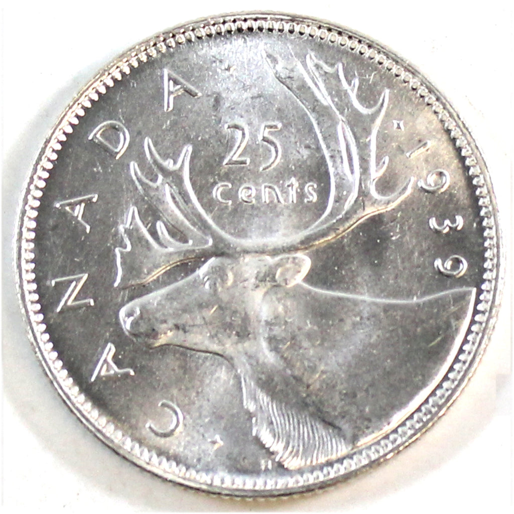 1939 Canada 25-cents Brilliant Uncirculated (MS63) $