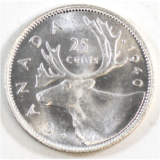 1940 Canada 25-cents Choice Brilliant Uncirculated (MS64) $