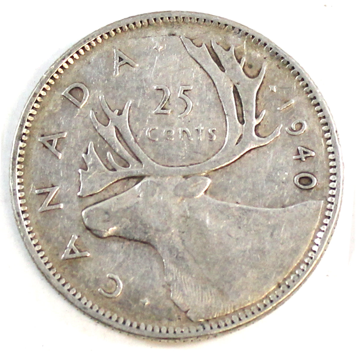 1940 Canada 25-cents Fine (F12)