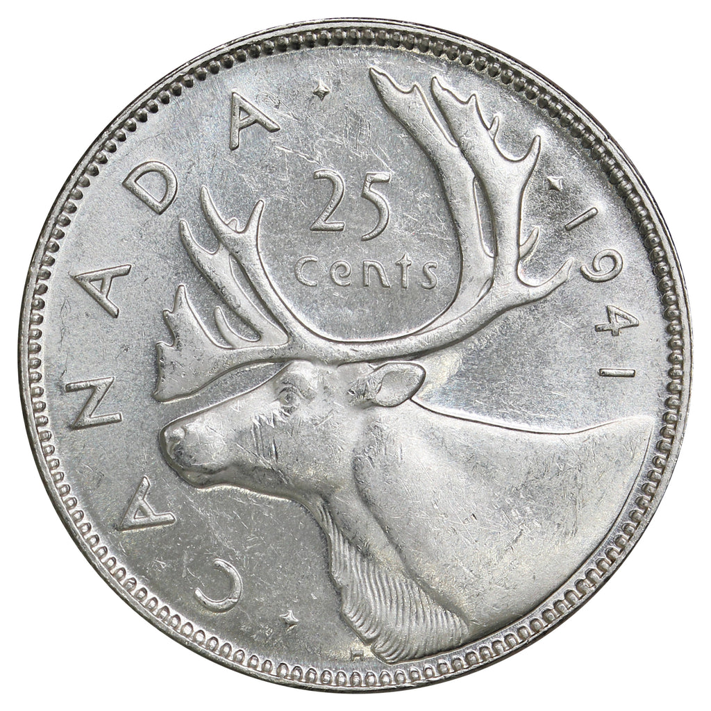 1941 Canada 25-cents Choice Brilliant Uncirculated (MS64) $