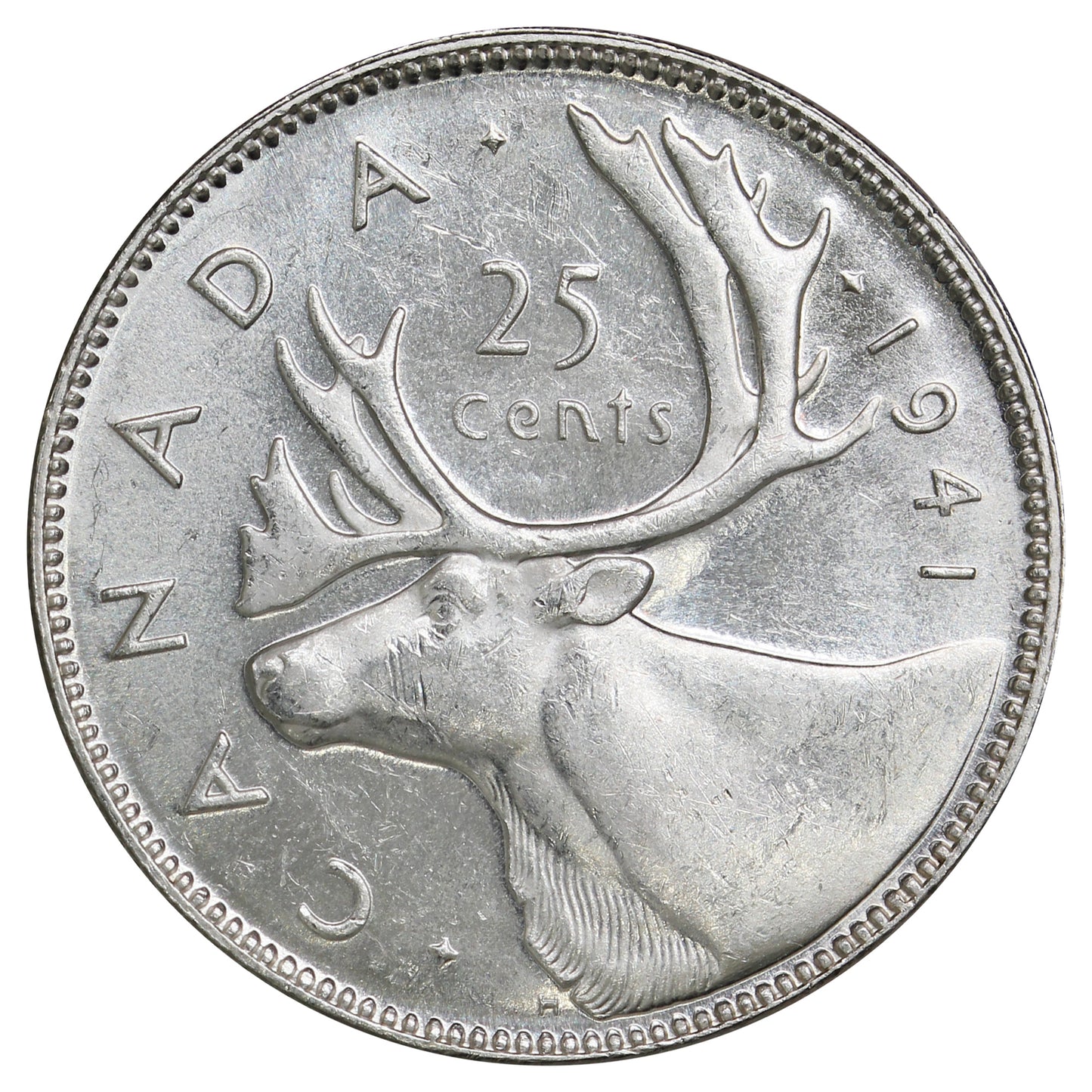 1941 Canada 25-cents Choice Brilliant Uncirculated (MS64) $