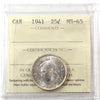 1941 Canada 25-cents ICCS Certified MS65 (XDO 443)