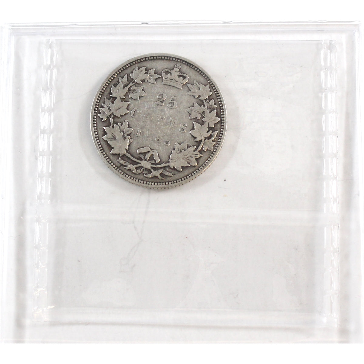 1885 Curved Top 5 Canada 25-cents ICCS Certified G6