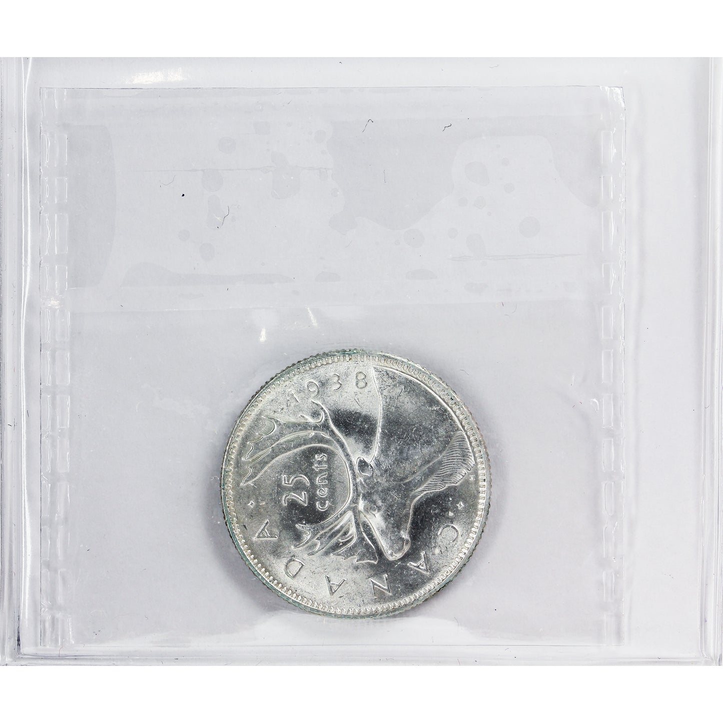 1938 Canada 25-cents ICCS Certified MS62
