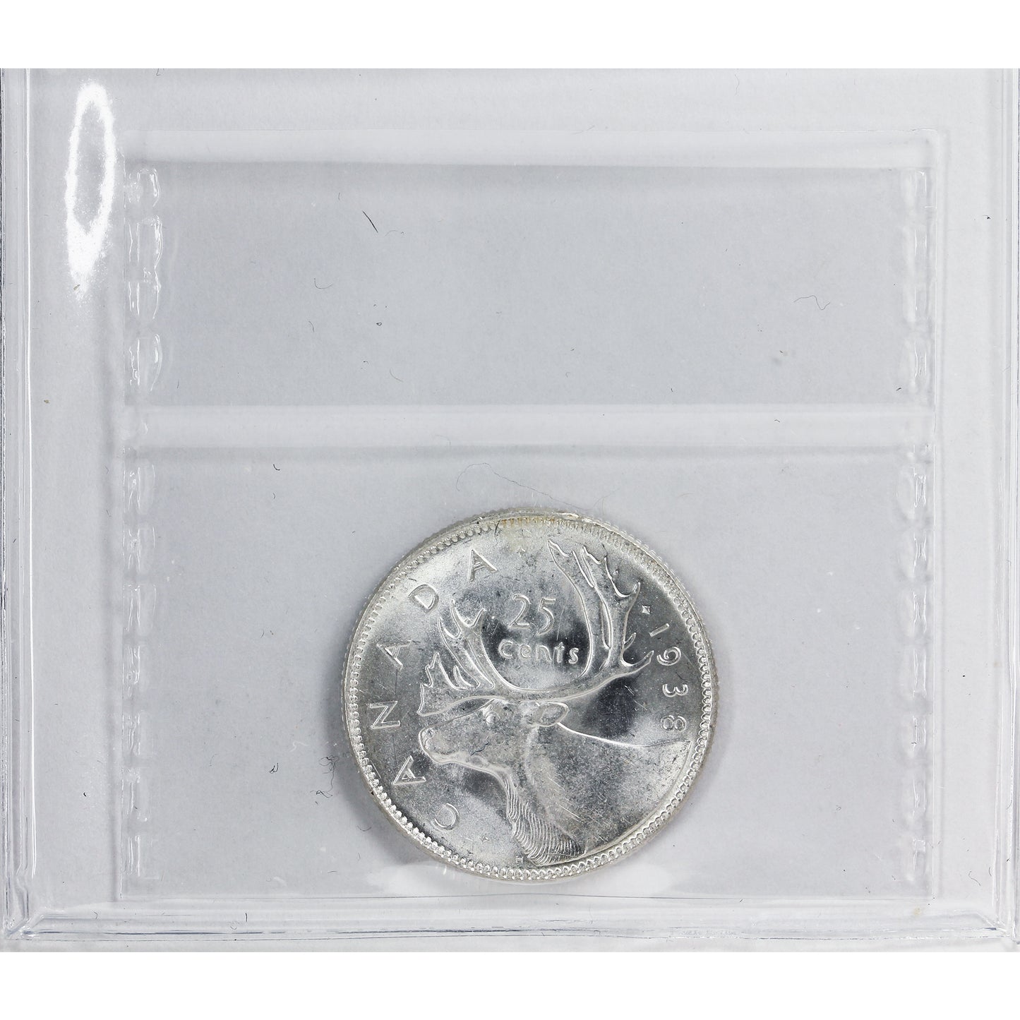 1938 Canada 25-cents ICCS Certified MS64 (XXR 611)