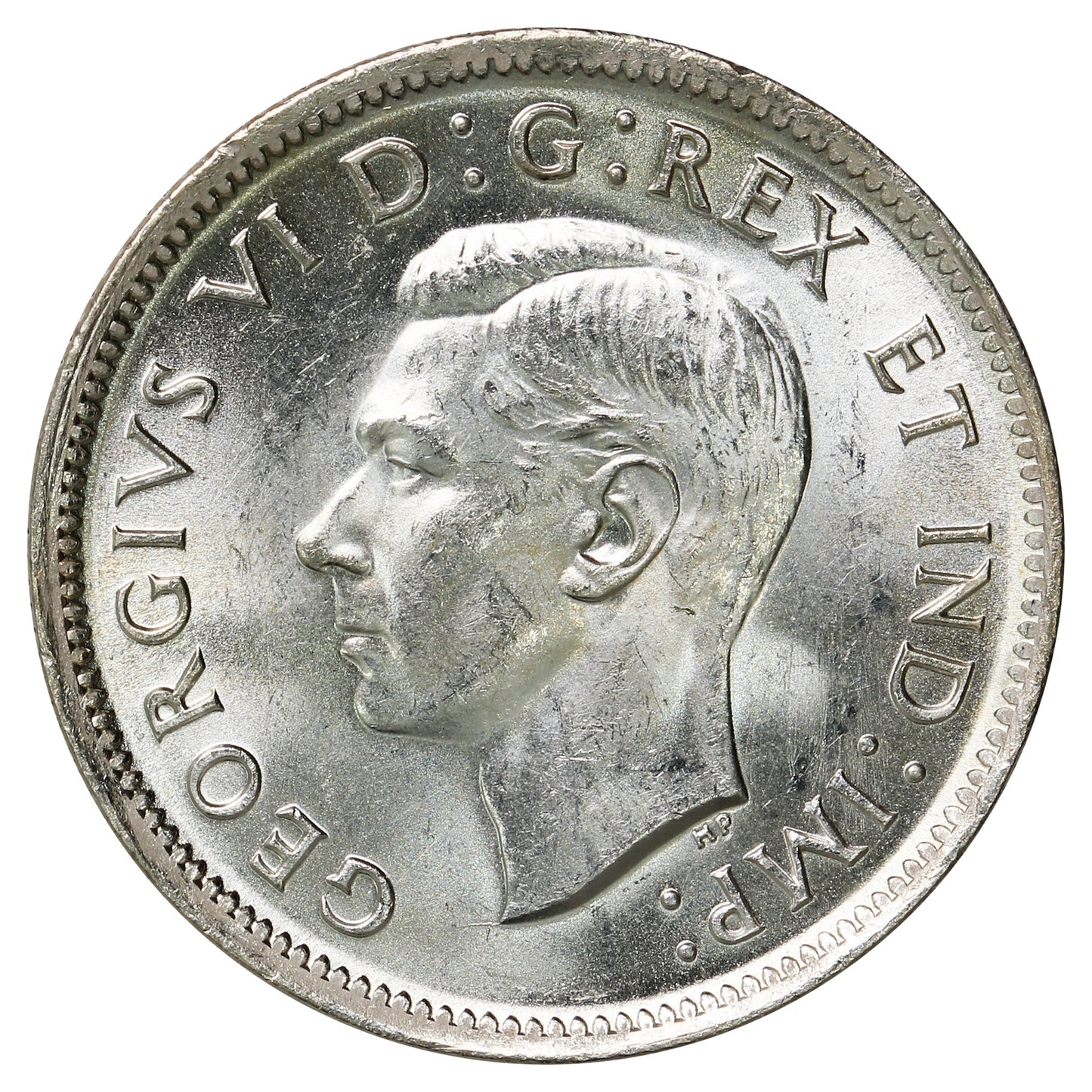 1943 Canada 25-cents Brilliant Uncirculated (MS63)