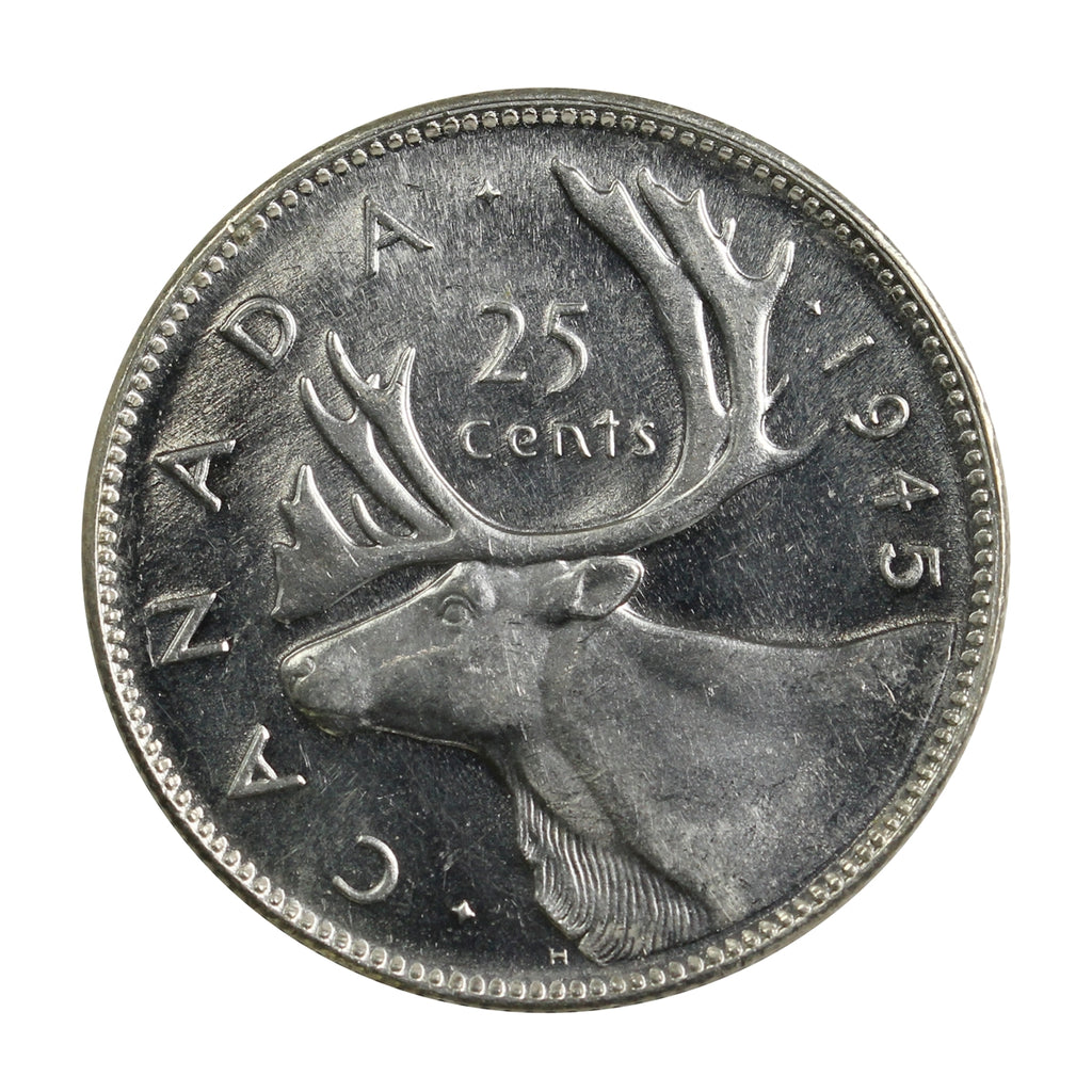 1945 Canada 25-cents Brilliant Uncirculated (MS63) $