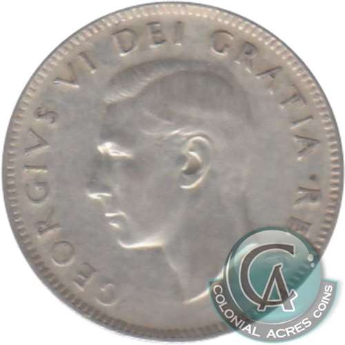 1948 Canada 25-cents Circulated