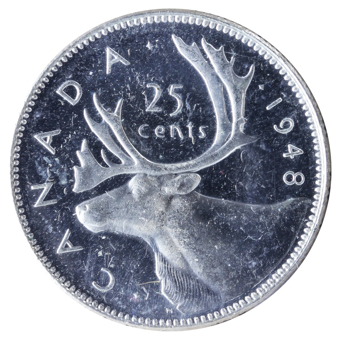 1948 Canada 25-cents ICCS Certified MS64 (XSU 363)