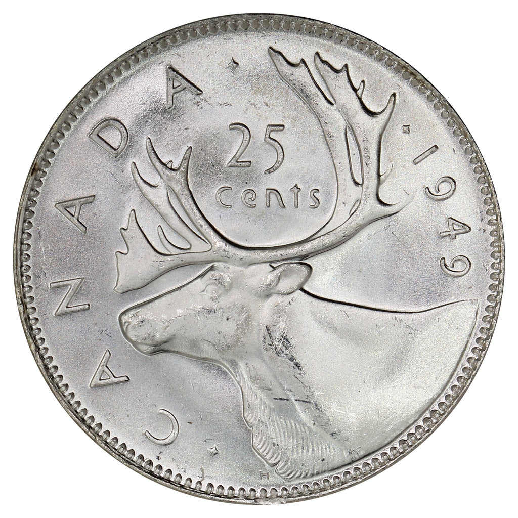 1949 Canada 25-cents Brilliant Uncirculated (MS63)