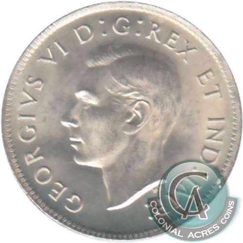 1949 Canada 25-cents Choice Brilliant Uncirculated (MS64) $