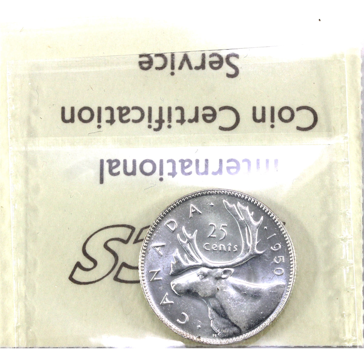 1950 Canada 25-cents ICCS Certified MS63