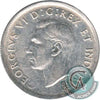 1952 High Relief Canada 25-cents Very Fine (VF20)