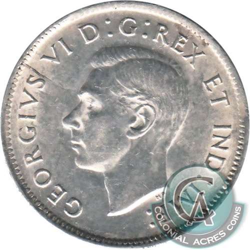 1952 High Relief Canada 25-cents VF-EF (VF30)