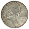 1952 Low Relief Canada 25-cents Circulated