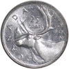 1952 High Relief Canada 25-cents ICCS Certified AU55