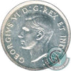 1952 Low Relief Canada 25-cents Uncirculated (MS60)