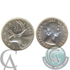 1953 Large Date NSS Canada 25-cents Almost Uncirculated (AU50)