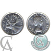 1953 Small Date SS Canada 25-cents Almost Uncirculated (AU50)