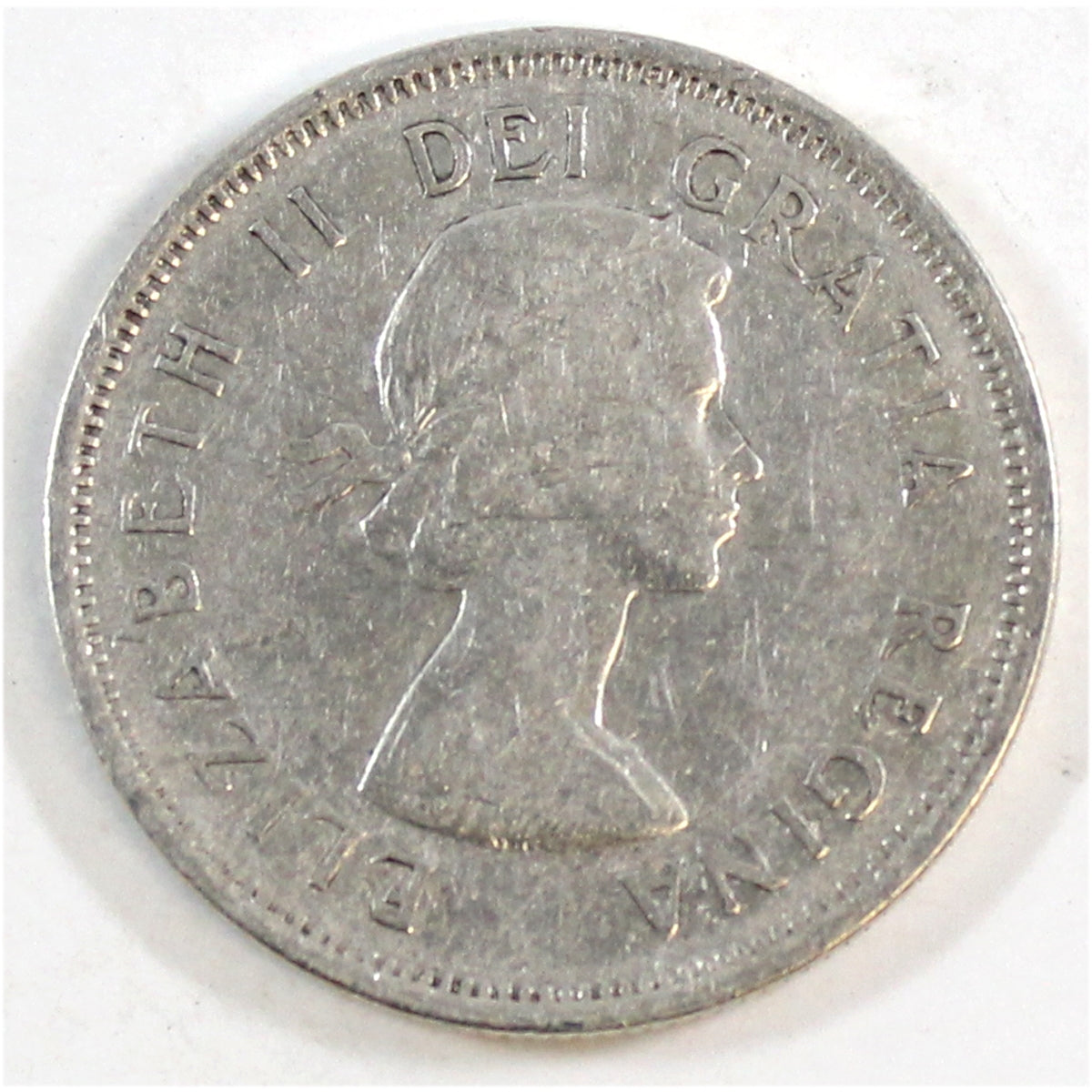 1953 Small Date SS Canada 25-cents Circulated