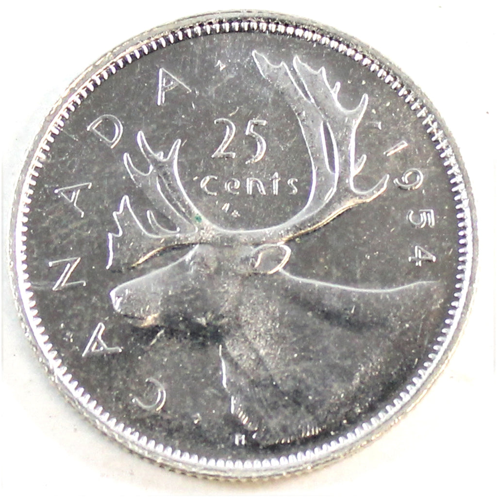 1954 Canada 25-cents Brilliant Uncirculated (MS63) $