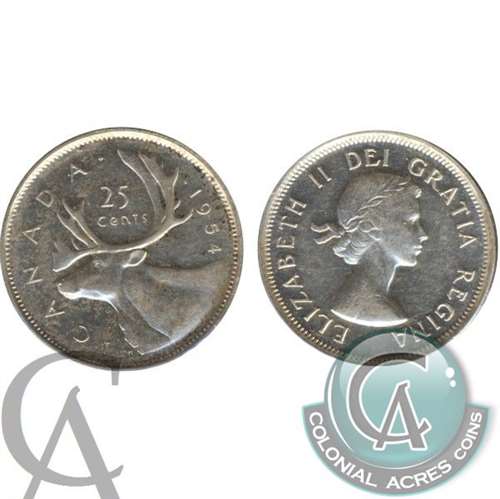 1954 Canada 25-cents Extra Fine (EF40)