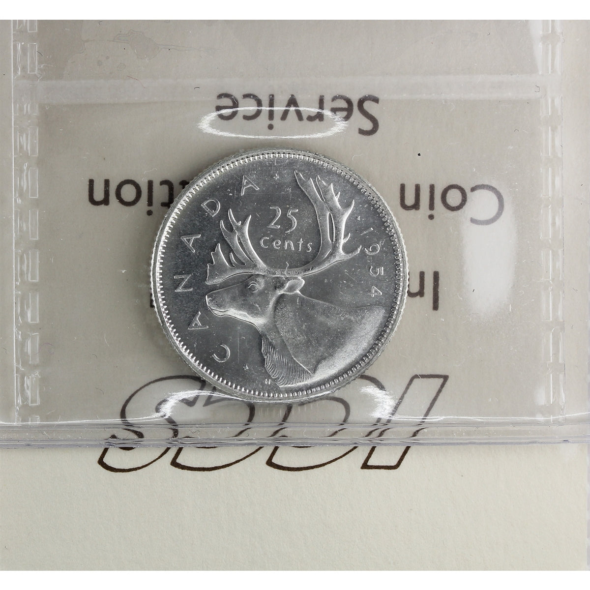 1954 Canada 25-cents ICCS Certified MS63