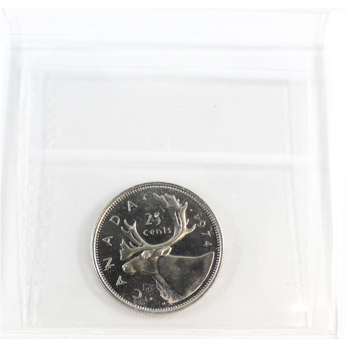 1974 Canada 25-cents ICCS Certified PL-65 Heavy Cameo