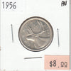 1956 Canada 25-cents Almost Uncirculated (AU50)
