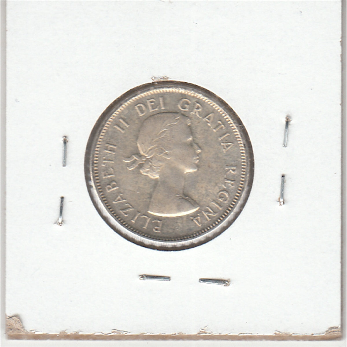 1956 Canada 25-cents Almost Uncirculated (AU50)