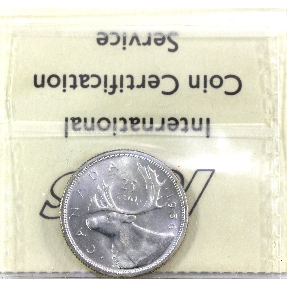 1956 Canada 25-cents ICCS Certified MS65