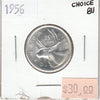 1956 Canada 25-cents Choice Brilliant Uncirculated (MS64)