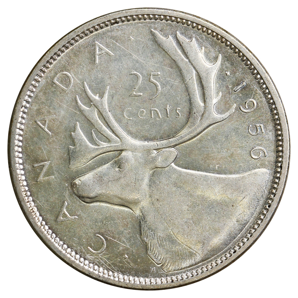 1956 Canada 25-cents Circulated